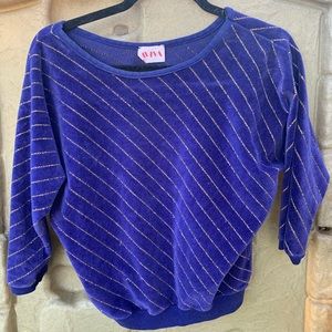 Vintage purple velour top